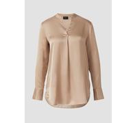 Elegante Satin-Bluse mit Manschetten 40 braun 2173201.8431.40