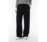 Elegante Stoffhose mit Bindeband schwarz 44