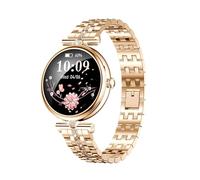 Elegante und sportliche Damen-Smartwatch, 1,28 Zoll AMOLED Smartwatch, Anrufannahme, Herzfrequenzmesser, Schlafanalyse, Schrittzähler, wasserdicht IP68 Fitness Tracker für iOS Android