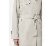 Eleganter Baumwoll-Trenchcoat im Slim Fit beige 36