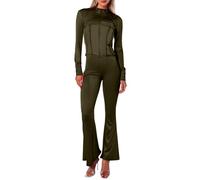 Eleganter Jogginganzug Damen Trainingsanzug Weißer Grüner Hoodie Curvy Jumpsuit Anzüge Strass Yoga Design Fitnessstudio Billig Kompletter Italienische Leggings Onesie Morgenmantel Baggy Top