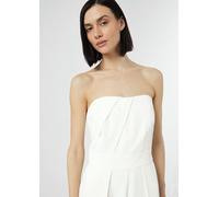 Eleganter Jumpsuit mit Corsagen-Top weiß 42