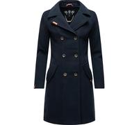 Kurzmantel MARIKOO "Nanakoo", Damen, Gr. XL (42), blau (navy), Oberstoff: 90% Polyacryl, 8% Viskose, 2% Elasthan. Futter: 100% Polyester. Ärmelfutter: 100% Polyester, figurumspielend ca. Mitte Obersch
