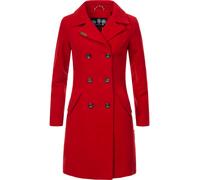 Kurzmantel MARIKOO "Nanakoo", Damen, Gr. XL (42), rot, Oberstoff: 90% Polyacryl, 8% Viskose, 2% Elasthan. Futter: 100% Polyester. Ärmelfutter: 100% Polyester, figurumspielend ca. Mitte Oberschenkel, Ä
