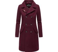 Kurzmantel MARIKOO "Nanakoo", Damen, Gr. XS (34), rot (weinrot), Oberstoff: 90% Polyacryl, 8% Viskose, 2% Elasthan. Futter: 100% Polyester. Ärmelfutter: 100% Polyester, figurumspielend ca. Mitte Obers