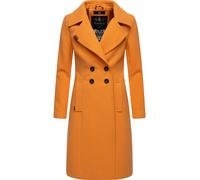 Wintermantel NAVAHOO "Wooly" Gr. XXXL (46), orange (pfirsich) Damen Mäntel Wintermäntel edler Trenchcoat in Wollmantel-Optik (39997722-XXXL)