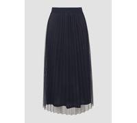 Eleganter Midirock aus plissiertem Mesh 36 blau 2161287.5959.36