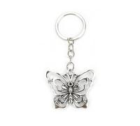 Eleganter Schlüsselanhänger Mit Vintage-Schmetterling Anhänger Aus Edelstahl, Personalisierter Schlüsselanhänger, Geschenk Für Frauen, Geburtstagsgeschenk Oder Kleines Geschenk, Mutmacher Geschenk