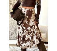 Eleganter Tierprint Rock für Frauen, schicker Street-Style, geeignet für den Arbeitsweg, tragbar in allen Jahreszeiten - Frühling, Sommer, Herbst