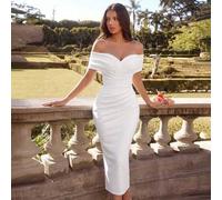 Elegantes plissiertes Midi-Kleid mit hohem Bund und Schlitz, geeignet für Partys, Geburtstage, Galas, Dates, Hochzeiten und andere formelle Anlässe, P