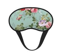 Elegantes Vintage-Muster mit rosa-roten Rosen,Vollständige Augenabdeckungen, lichtundurchlässige Schlafmasken, Verdunkelungs-Augenschützer