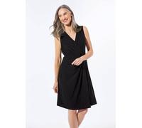 Elegantes Wickelkleid in Slinky-Qualität schwarz 44