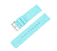 Elegantyl 12mm 14mm 16mm 18mm 20mm 22mm Nylon Canvas Uhrenarmband Ersatzarmband, Blau, 16mm