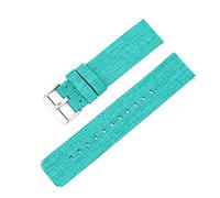Elegantyl 12mm 14mm 16mm 18mm 20mm 22mm Nylon Canvas Uhrenarmband Ersatzarmband, Grün, 14mm