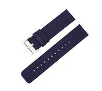 Elegantyl 12mm 14mm 16mm 18mm 20mm 22mm Nylon Canvas Uhrenarmband Ersatzarmband, Königsblau, 14mm