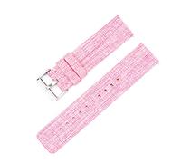 Elegantyl 12mm 14mm 16mm 18mm 20mm 22mm Nylon Canvas Uhrenarmband Ersatzarmband, Rosa, 18mm