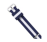 Elegantyl 14mm 16mm 18mm 20mm 22mm Nylon Uhrenarmband Roségold und Silber Schnalle Männer und Frauen Uhrenarmband, 14mm