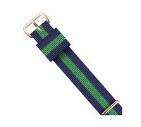 Elegantyl 14mm 16mm 18mm 20mm 22mm Nylon Uhrenarmband Roségold und Silber Schnalle Männer und Frauen Uhrenarmband, 14mm