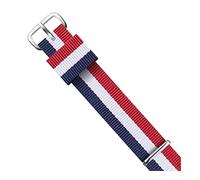 Elegantyl 14mm 16mm 18mm 20mm 22mm Nylon Uhrenarmband Roségold und Silber Schnalle Männer und Frauen Uhrenarmband, 14mm