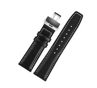 Elegantyl 20mm 22mm Uhrenarmband Armband aus echtem Leder Uhrenarmband mit Faltschließe Herrenuhr Zubehör, 22mm