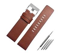 Elegantyl 26mm 28mm 30mm 32mm Leder Uhrenarmband Herrenuhr Ersatzarmband + Montagewerkzeug, 28mm