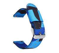Elegantyl Camouflage Canvas Nylon Uhrenarmband 18mm 20mm 22mm 24mm Sport wasserdichtes Uhrenarmband Uhrenzubehör, 20mm