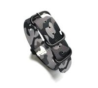 Elegantyl Camouflage Nato Nylon Uhrenarmband 18mm 20mm 22mm 24mm Sport Camouflage Nylon Uhrenarmband Uhrenzubehör, 22mm