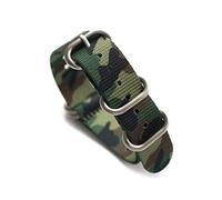 Elegantyl Camouflage Nato Nylon Uhrenarmband 18mm 20mm 22mm 24mm Sport Camouflage Nylon Uhrenarmband Uhrenzubehör, 20mm