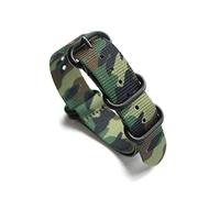 Elegantyl Camouflage Nato Nylon Uhrenarmband 18mm 20mm 22mm 24mm Sport Camouflage Nylon Uhrenarmband Uhrenzubehör, 22mm
