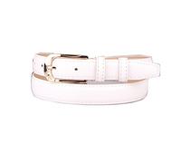 Elegantyl Damen Gürtel Vintage Leder Gürtel Damen Bekleidung Accessoires 105cm Jeans Gürtel, Weiß, 105cm