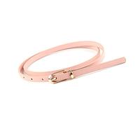 Elegantyl Damen Ledergürtel Dünner Damengürtel Schmaler Gürtel Damen Freizeitgürtel Kleidergürtel, Rosa, 108cm