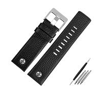 Elegantyl Echtes Lederarmband 22 24 26 27 28 30mm Uhrenarmband für Herrenuhr Ersatzarmband, 27mm
