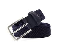 Elegantyl Herren Damen Lässig Gestrickter Elastischer Gürtel Dornschließe Gemischte Farbe Canvas Geflochtene Stretchgürtel 3,4cm Breite, 115cm