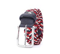 Elegantyl Herren Elastischer Gürtel Gestreifter Jeans Canvas Gürtel 3,4cm Breite Gestrickter Geflochtener Langer Gürtel Verlängert 160cm Gürtel, 110cm