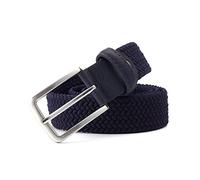 Elegantyl Herren Elastischer Gürtel Gestreifter Jeans Canvas Gürtel 3,4cm Breite Gestrickter Geflochtener Langer Gürtel Verlängert 160cm Gürtel, 110cm