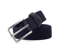 Elegantyl Herren Elastischer Taillengürtel Canvas Stretch Geflochtener Gürtel 3,4cm Breite Jeansgürtel Bekleidungszubehör, 155cm