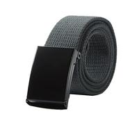 Elegantyl Herren Gürtel Männlich Casual Metallschnalle Plain Webbing Canvas Gürtel Breite 3,8cm Nylon geflochtener Gürtel, 135cm