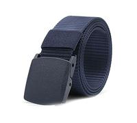 Elegantyl Herren Nylon Geflochtener Gürtel Kunststoffschnalle Nylon Lässiger Taktischer Gürtel 3,8cm Breite Jeansgürtel Bekleidungszubehör, Blau, 110cm