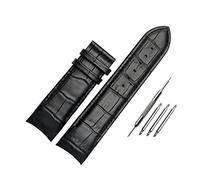 Elegantyl Lederarmband 22mm 23mm 24mm Herrenuhr Zubehör Bend Interface Uhrenarmband + Montagewerkzeug, 22mm