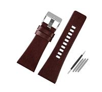 Elegantyl Lederarmband 22mm - 34mm Herrenuhr Ersatzarmband Uhrenzubehör + Montagewerkzeug, 34mm