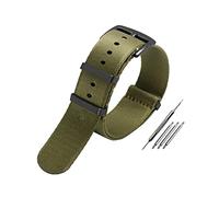 Elegantyl Nato-Nylonarmband 20mm - 23mm Wasserdichtes Uhrenarmband Atmungsaktives und schweißableitendes Uhrenzubehör, 21mm
