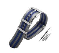 Elegantyl Nato-Nylonarmband 20mm - 23mm Wasserdichtes Uhrenarmband Atmungsaktives und schweißableitendes Uhrenzubehör, 21mm