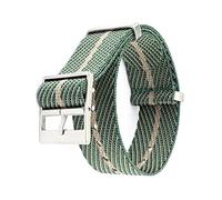 Elegantyl Nato Uhrenarmband 18mm 20mm 22mm 24mm Nylon Armband Männer Frauen Soft Sport Wasserdichtes Uhrenarmband, Grün, 22mm