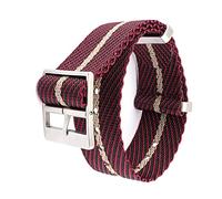 Elegantyl Nato Uhrenarmband 18mm 20mm 22mm 24mm Nylon Armband Männer Frauen Soft Sport Wasserdichtes Uhrenarmband, Rot, 22mm