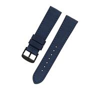Elegantyl Nylon-Armband Lederfutter Uhrenarmband 18mm - 24mm Sportliches wasserdichtes Uhrenarmband + Installationswerkzeug, 18mm