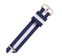Elegantyl Nylon-Uhrenarmband 12mm - 20mm Buntes Streifen-Uhrenarmband Uhrenarmband für Herren und Damen, 14mm