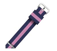 Elegantyl Nylon-Uhrenarmband 12mm - 20mm Buntes Streifen-Uhrenarmband Uhrenarmband für Herren und Damen, 13mm