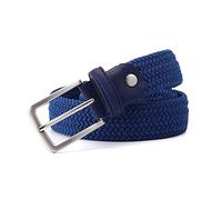 Elegantyl Stretch-Gürtel für Männer, weiblich, lässig, gestrickt, militärischer taktischer Gürtel, männlich, elastischer Gürtel für Hosen, Jeans, Blau, 110cm