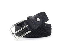 Elegantyl Stretch-Gürtel für Männer, weiblich, lässig, gestrickt, militärischer taktischer Gürtel, männlich, elastischer Gürtel für Hosen, Jeans, Schwarz, 105cm