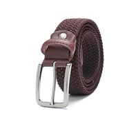 Elegantyl Stretch-Gürtel für Männer, weiblich, lässig, gestrickt, militärischer taktischer Gürtel, männlich, elastischer Gürtel für Hosen, Jeans, Dunkelbraun, 110cm